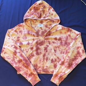 RVCA crop top hoodie